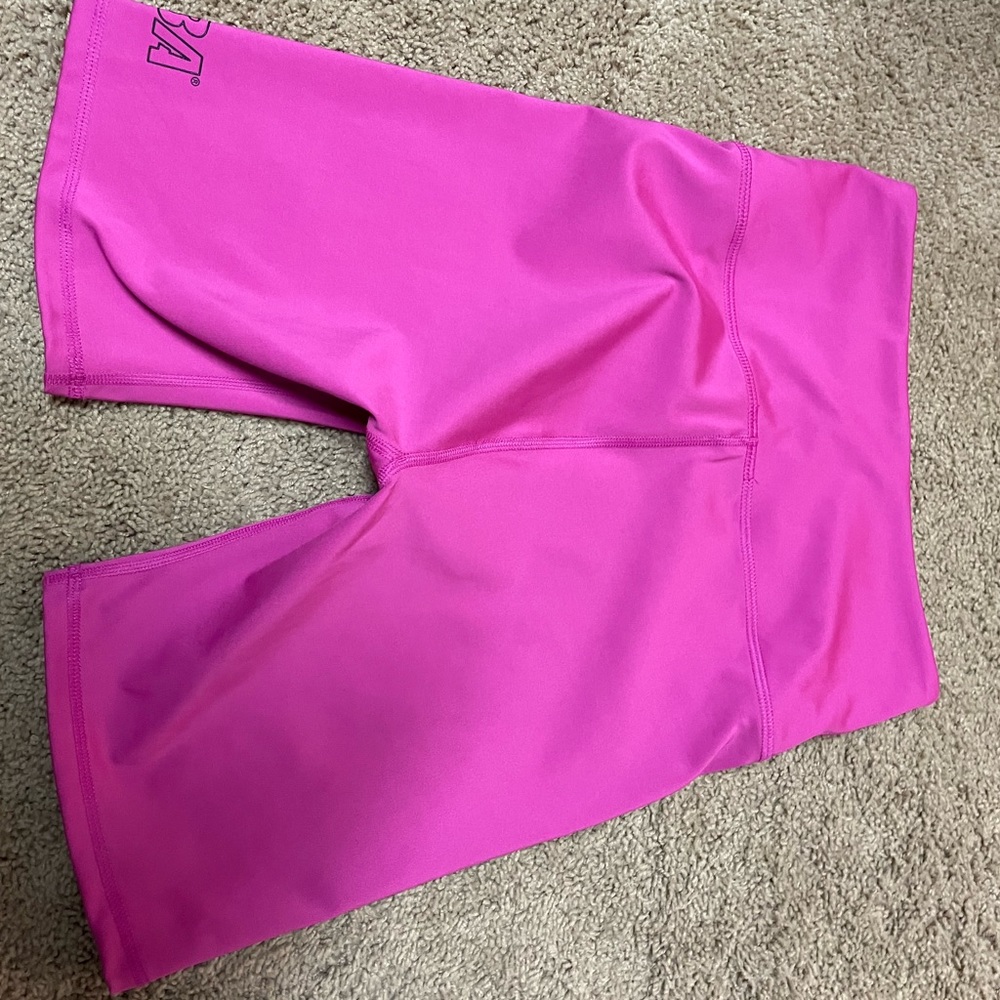 Zumba Fitness Bright Pink High-Waist Bike Shorts